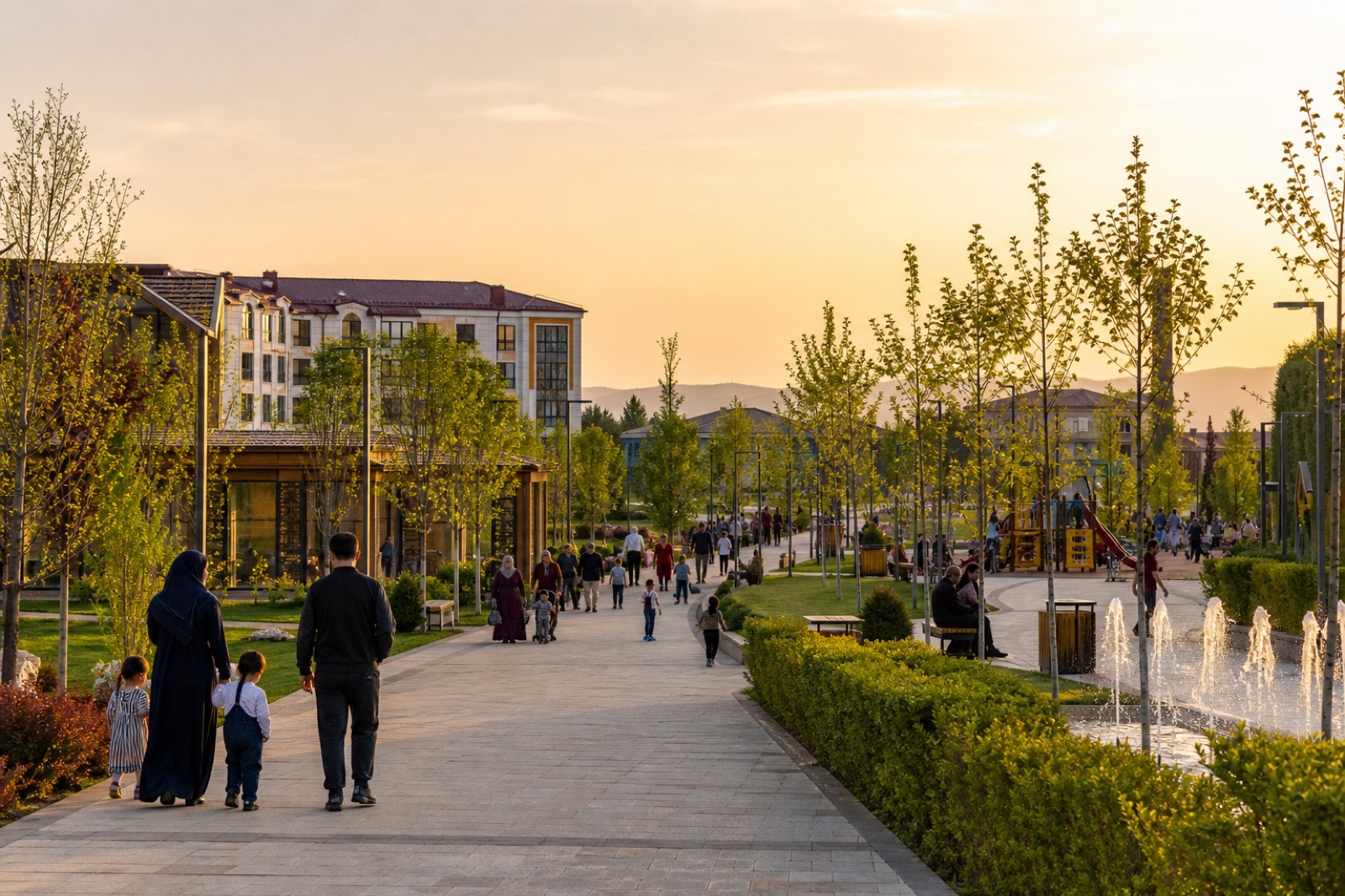 Vozrozhdenie Parkı ve yerel yaşam