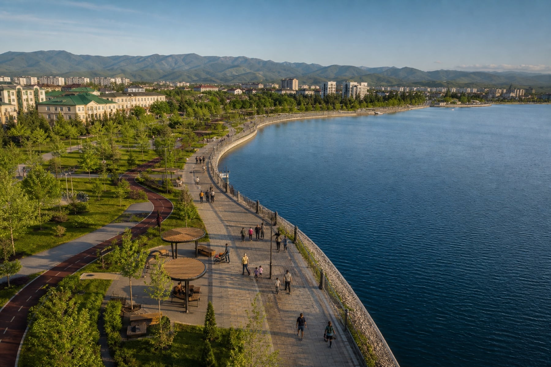Grozny Sea: waterfront walk and leisure guide