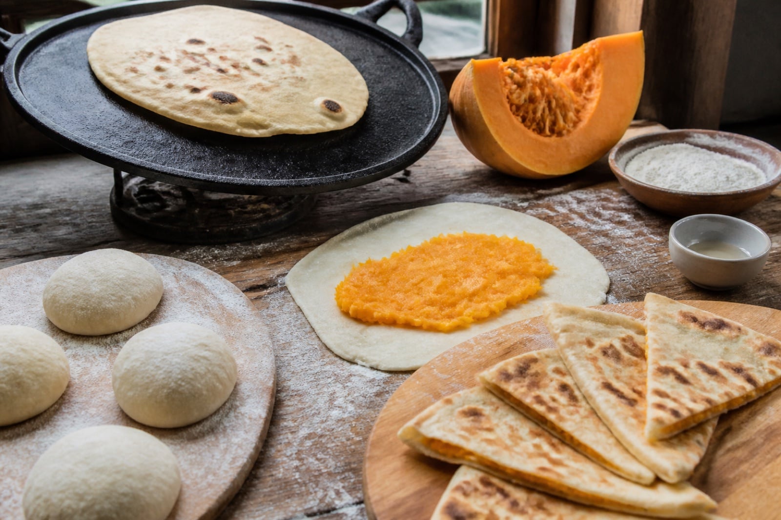 Khingalsh recipe: Chechen pumpkin flatbread · 1